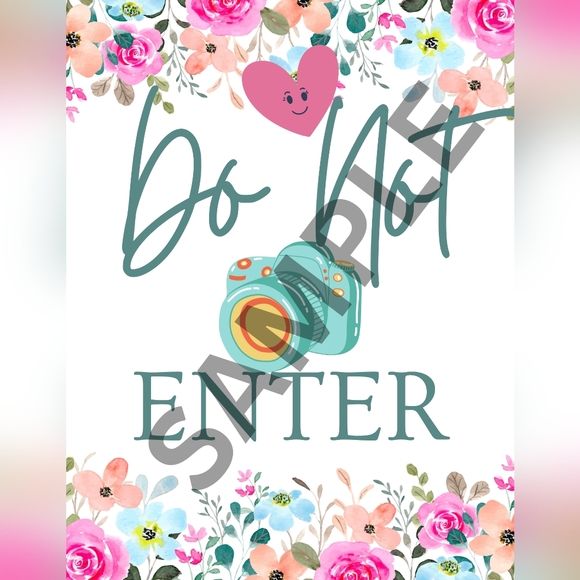 "Smile You're On Camera" and "Do Not Enter" Posters - Picture 2 of 2